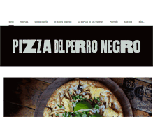 Tablet Screenshot of pizzadelperronegro.com